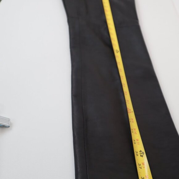 Laura Leigh Ltd VINTAGE Women's Black Leather Pants| Sz 8 |High Wasted | 80s 90s - Picture 5 of 9